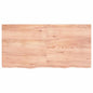 Ripiano Muro Marrone 100X30X(2-6) Cm Massello Rovere Trattato Marrone Chiaro