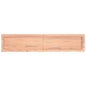 Ripiano Muro Marrone 100X30X(2-6) Cm Massello Rovere Trattato Marrone Chiaro