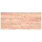 Ripiano Muro Marrone 100X30X(2-6) Cm Massello Rovere Trattato Marrone Chiaro