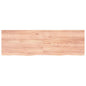 Ripiano Muro Marrone 100X30X(2-6) Cm Massello Rovere Trattato Marrone Chiaro