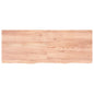 Ripiano Muro Marrone 100X30X(2-6) Cm Massello Rovere Trattato Marrone Chiaro