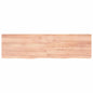 Ripiano Muro Marrone 100X30X(2-6) Cm Massello Rovere Trattato Marrone Chiaro