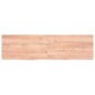 Ripiano Muro Marrone 100X30X(2-6) Cm Massello Rovere Trattato Marrone Chiaro