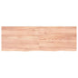 Ripiano Muro Marrone 100X30X(2-6) Cm Massello Rovere Trattato Marrone Chiaro