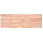 Ripiano Muro Marrone 100X30X(2-6) Cm Massello Rovere Trattato Marrone Chiaro