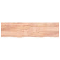 Ripiano Muro Marrone 100X30X(2-6) Cm Massello Rovere Trattato Marrone Chiaro
