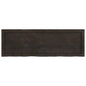 Ripiano 80X30X(2-6) Cm Massello Rovere Trattato Marrone Scuro