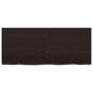 Ripiano 80X30X(2-6) Cm Massello Rovere Trattato Marrone Scuro