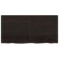 Ripiano 80X30X(2-6) Cm Massello Rovere Trattato Marrone Scuro