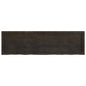 Ripiano 80X30X(2-6) Cm Massello Rovere Trattato Marrone Scuro