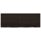 Ripiano 80X30X(2-6) Cm Massello Rovere Trattato Marrone Scuro