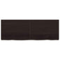 Ripiano 80X30X(2-6) Cm Massello Rovere Trattato Marrone Scuro