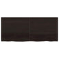 Ripiano 80X30X(2-6) Cm Massello Rovere Trattato Marrone Scuro