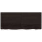 Ripiano 80X30X(2-6) Cm Massello Rovere Trattato Marrone Scuro