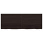 Ripiano 80X30X(2-6) Cm Massello Rovere Trattato Marrone Scuro