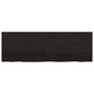 Ripiano 80X30X(2-6) Cm Massello Rovere Trattato Marrone Scuro