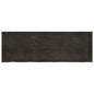 Ripiano 80X30X(2-6) Cm Massello Rovere Trattato Marrone Scuro