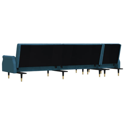 Divano Letto A L 271X140X70 Cm In Velluto