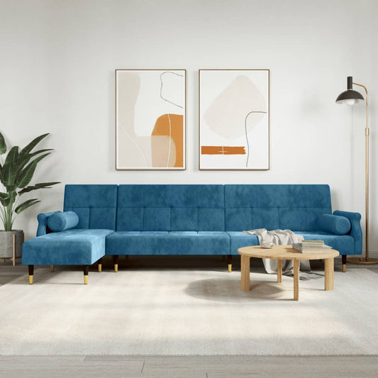 Divano Letto A L 271X140X70 Cm In Velluto