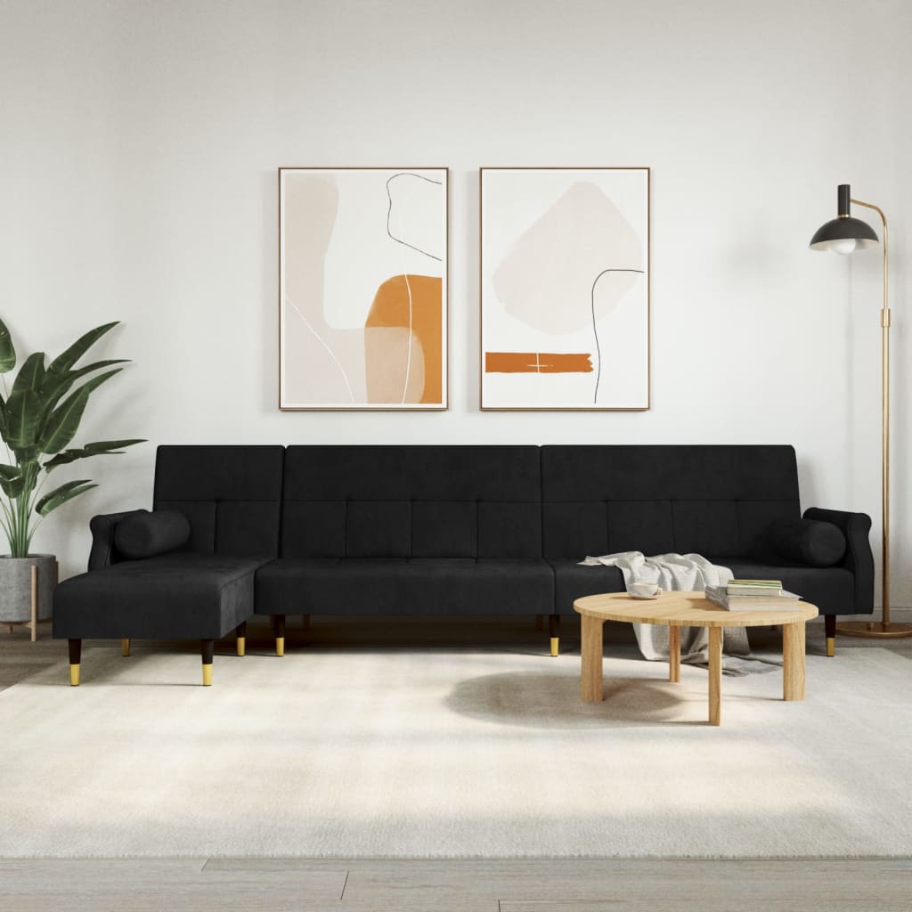 Divano Letto A L 271X140X70 Cm In Velluto