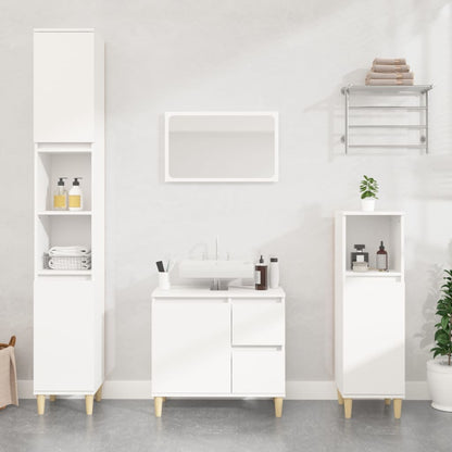 Set Mobili Da Bagno 3 Pz In Legno Multistrato