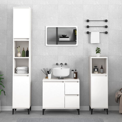 Set Mobili Da Bagno 3 Pz In Legno Multistrato