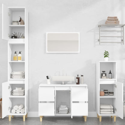 Set Mobili Da Bagno 3 Pz In Legno Multistrato