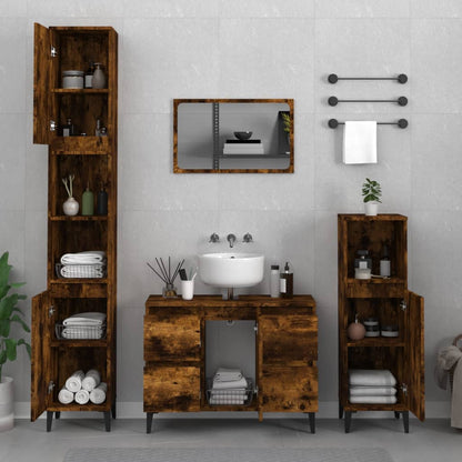 Set Mobili Da Bagno 3 Pz In Legno Multistrato