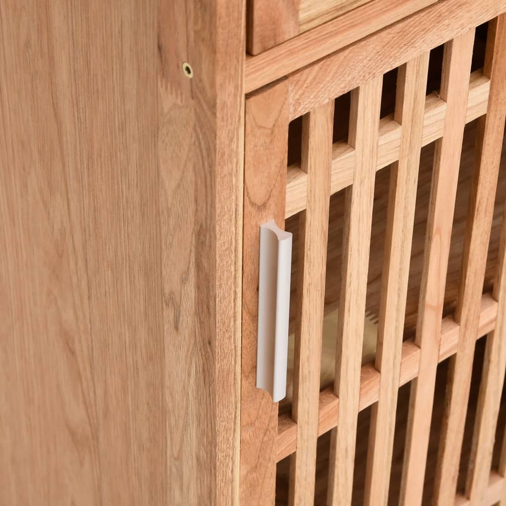 Set Mobili Da Bagno 4Pz In Legno Massello Di Noce