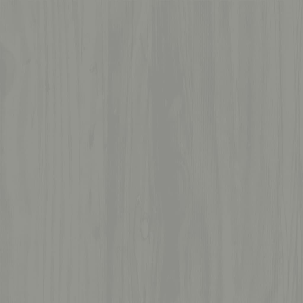 Libreria Vigo 60X35X114,5 Cm In Legno Massello Di Pino Grigio