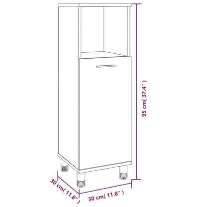 Set Mobili Da Bagno 3 Pz In Legno Multistrato