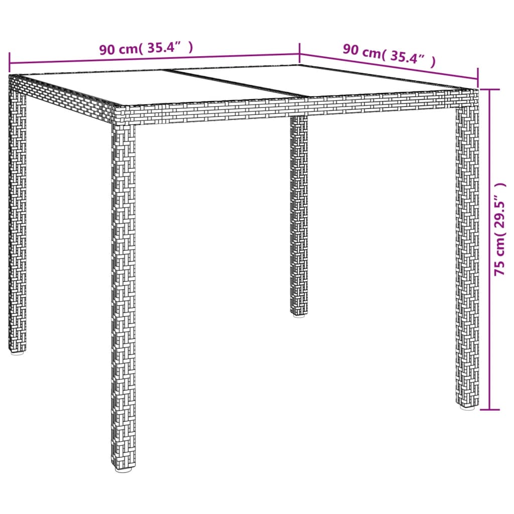 Set Da Pranzo Da Giardino 5 Pz Con Cuscini Beige In Polyrattan