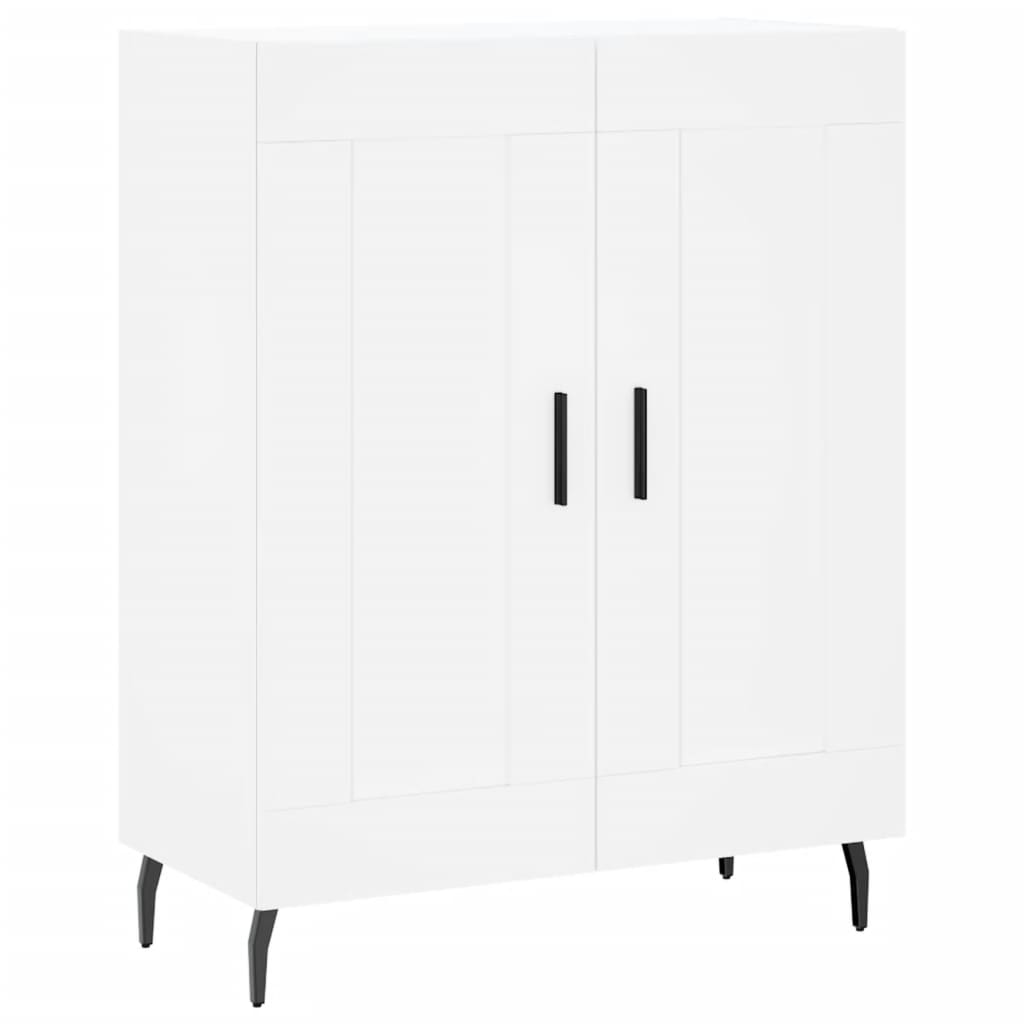 Credenza Bianca 69,5X34X90 Cm In Legno Multistrato