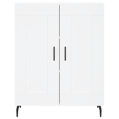 Credenza Bianca 69,5X34X90 Cm In Legno Multistrato
