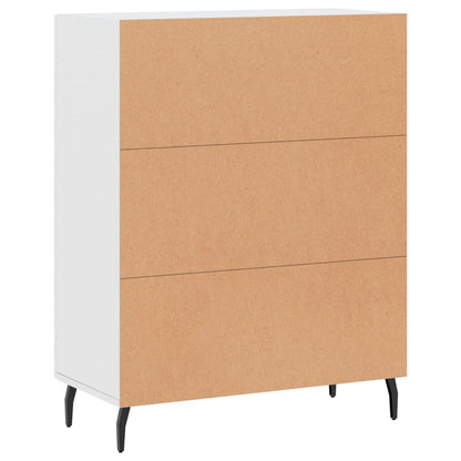 Credenza Bianca 69,5X34X90 Cm In Legno Multistrato