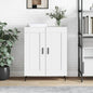 Credenza Bianca 69,5X34X90 Cm In Legno Multistrato
