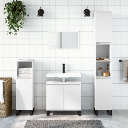 Set Mobili Da Bagno 3 Pz In Legno Multistrato