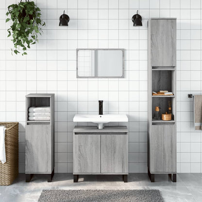 Set Mobili Da Bagno 3 Pz In Legno Multistrato