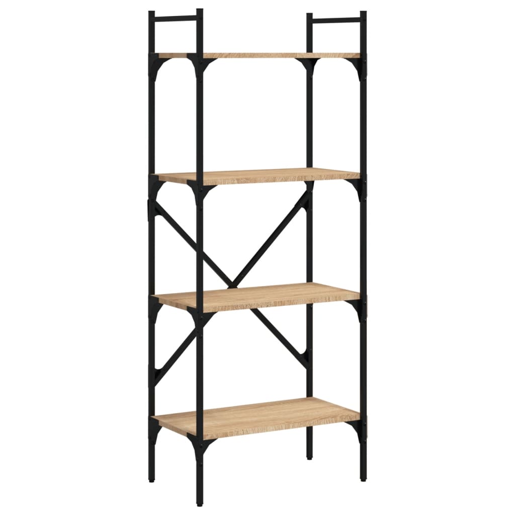 Libreria Rovere Sonoma 4 Ripiani 56X31,5X138,5 Cm Multistrato