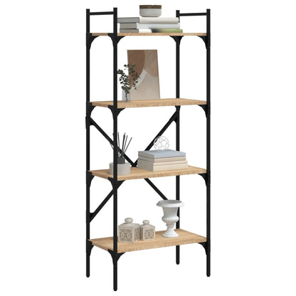 Libreria Rovere Sonoma 4 Ripiani 56X31,5X138,5 Cm Multistrato