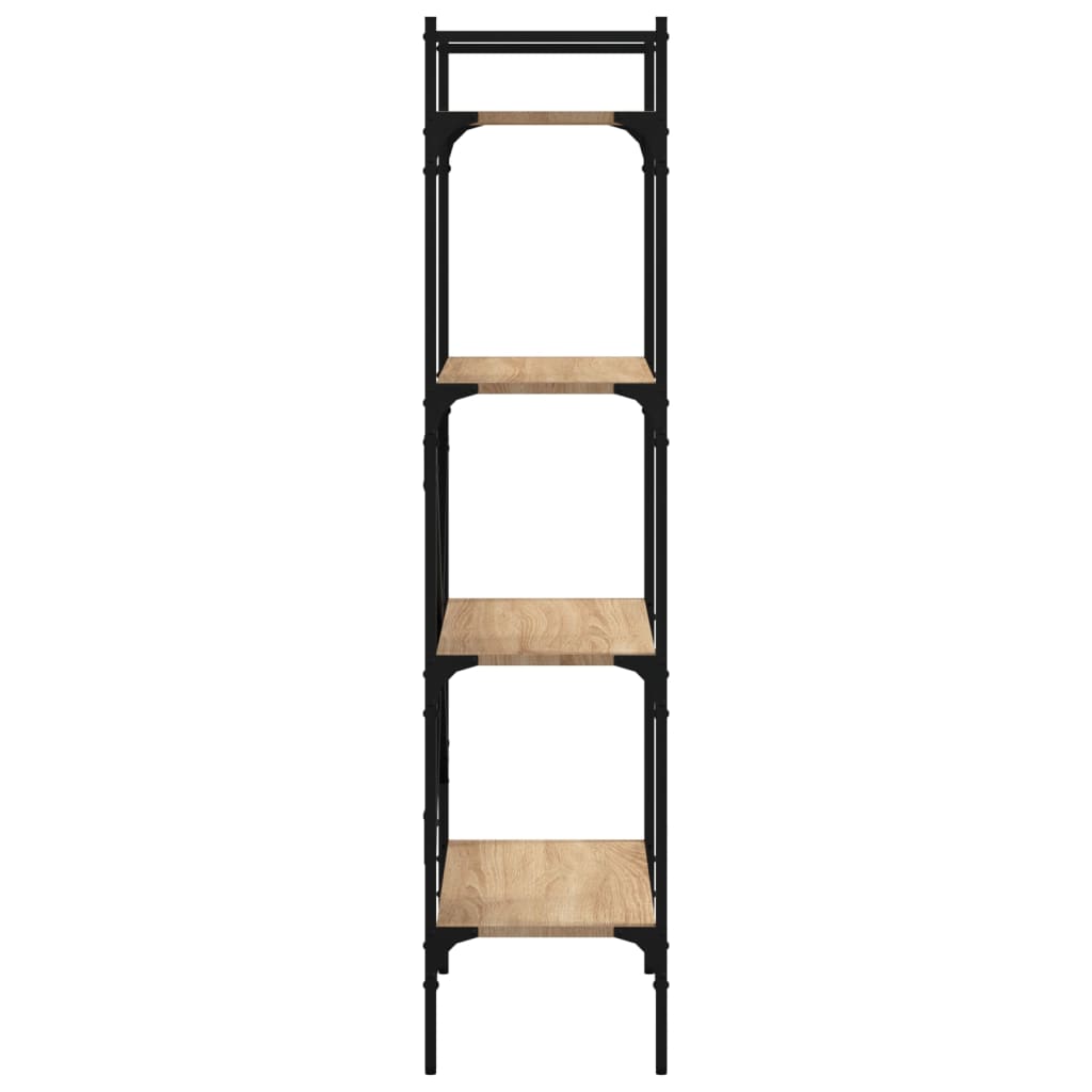 Libreria Rovere Sonoma 4 Ripiani 56X31,5X138,5 Cm Multistrato