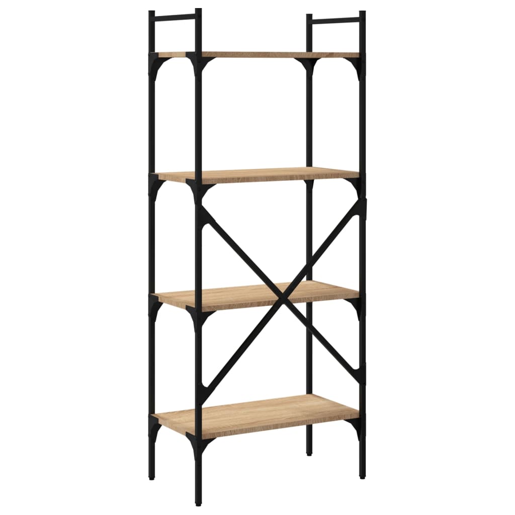 Libreria Rovere Sonoma 4 Ripiani 56X31,5X138,5 Cm Multistrato
