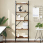 Libreria 5 Ripiani 56X31,5X Legno Multistrato Rovere Fumo