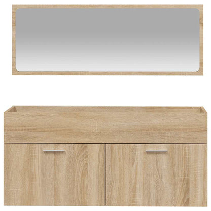 Mobile Da Bagno Con Specchio In Legno Multistrato