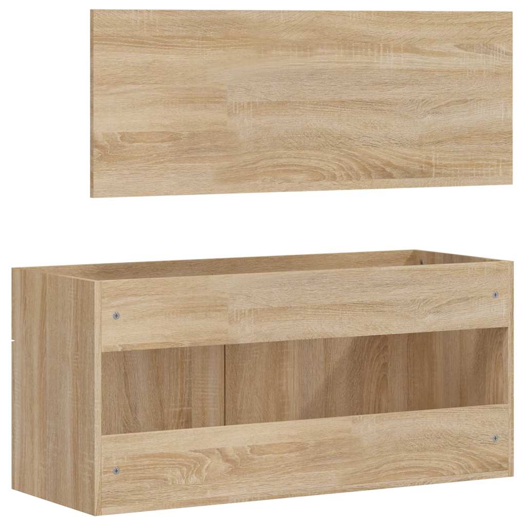 Mobile Da Bagno Con Specchio In Legno Multistrato