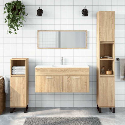 Mobile Da Bagno Con Specchio In Legno Multistrato