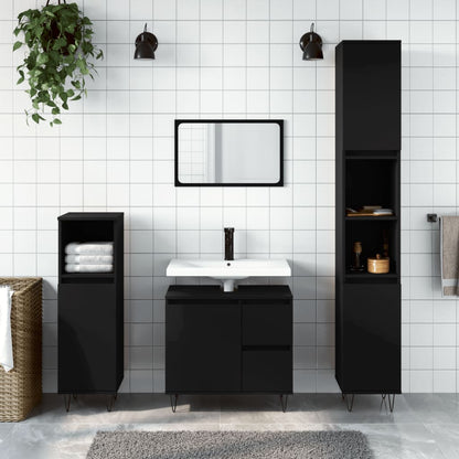 Set Mobili Da Bagno 3 Pz In Legno Multistrato