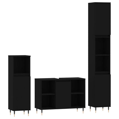 Set Mobili Da Bagno 3 Pz In Legno Multistrato