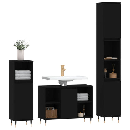 Set Mobili Da Bagno 3 Pz In Legno Multistrato