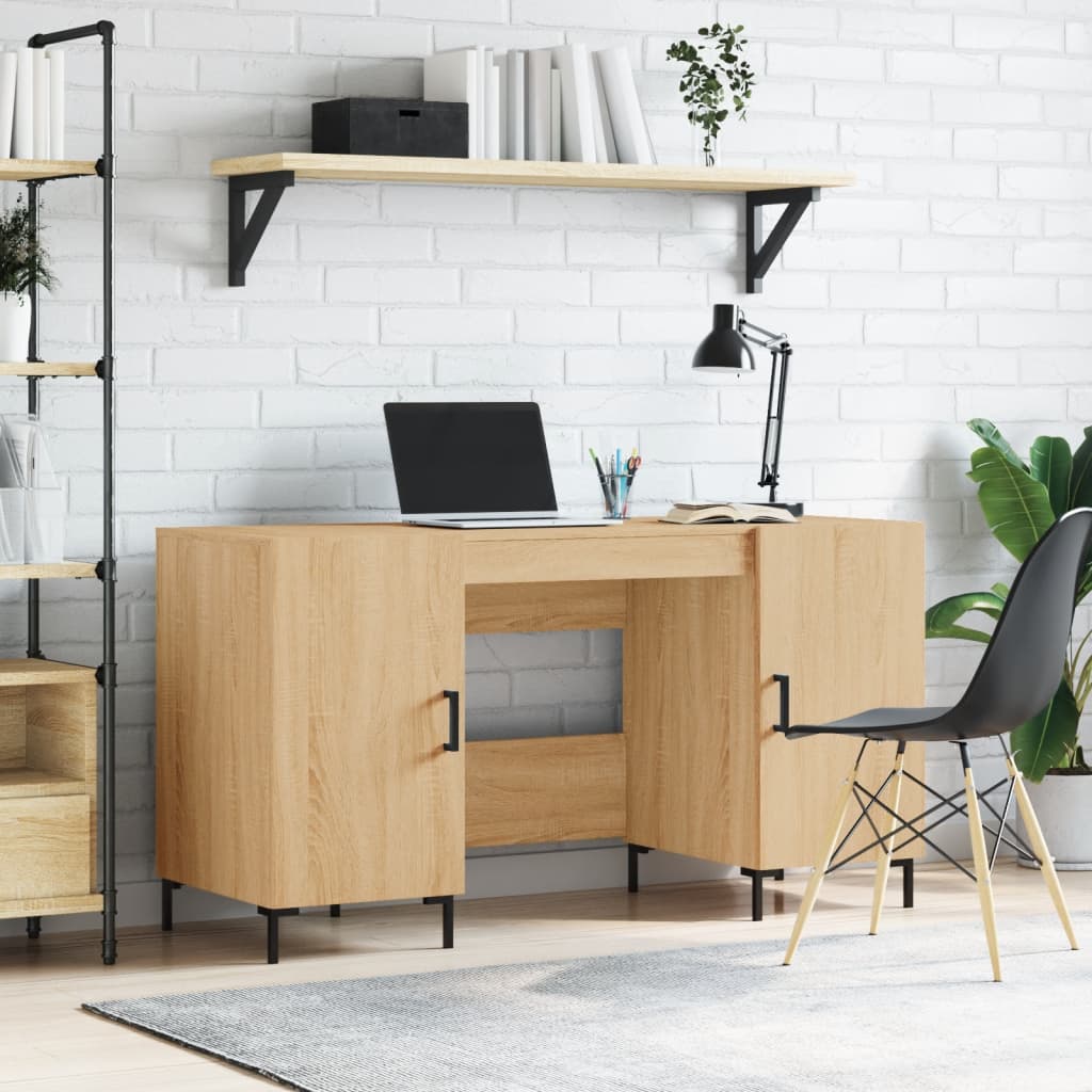 Scrivania 140X50X75 Cm In Legno Multistrato